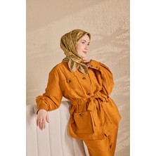 Silk Home Twill Ipek Eşarp Zincir Fıstık Yeşil