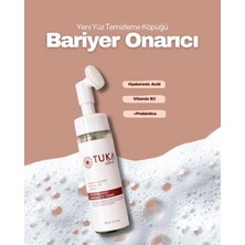Tuka Natural Yüz Temizleme Köpüğü 200 ml – Cilt Bariyeri Onarıcı, Hyaluronik Asit & B5, Hassas Ciltler Için