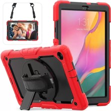 SHC4200 Newface Galaxy T510 Tab A 10.1 Kılıf Pars Tablet Kapak - Kırmızı