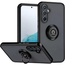 Olinea Newface Galaxy S25 Fe Montreal Yüzüklü Silikon Kapak - Siyah