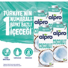 Alpro Hindistan Cevizi Sütü 4x1 L Vegan Laktozsuz Bitkisel Bazlı