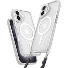 SiHako Newface Iphone 16 Kılıf Enka Magsafe Silikon Kılıf - Şeffaf