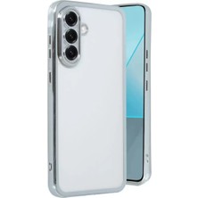 SiHako Newface Galaxy A56 Kılıf Lensli Silikon - Gümüş