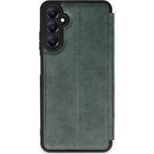 Olinea Newface Galaxy A26 Kılıf Flip Cover - Koyu Yeşil
