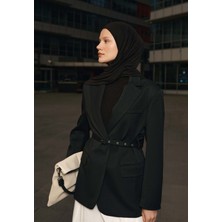 Fresh Scarfs Penye Şal Siyah