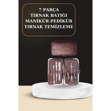 Marsilyan 7 Parça Manikür Pedikür Seti El Ayak Bakımı Çantalı Paslanmaz Çelik