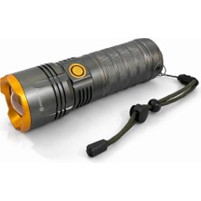 SHC4200 Bedotech Bd-7 10W Tg LED Alüminyum Alaşımlı Zoomlu Type-C Şarjlı El Feneri