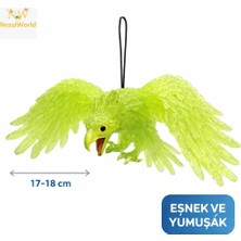 Mey Ithalat® Asılabilir Lateks Kartal Dekor Süsü Yeşil 17-18 cm