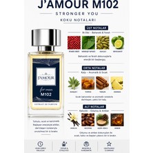 J'Amour M102 Stronger  You Erkek Parfümü 50 Ml-Kalıcı Tatlı Odunsu Yoğun Koku