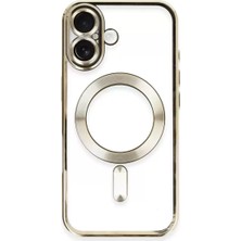 Olinea Newface Iphone 16 Kılıf Kross Magneticsafe Kapak - Gold