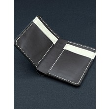 Oakco Leather Siyah-Kahverengi Deri Cüzdan