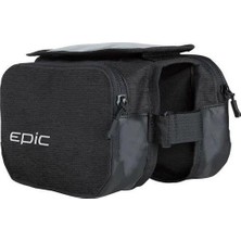 Epic Kambal Telefonluklu Kadro Üstü Heybe Çanta Siyah Dokunmatik Telefonluklu Özellikli