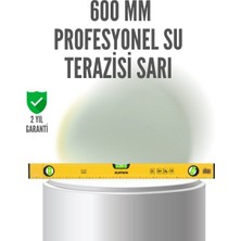 Mey Ithalat® 600 mm Su Terazisi Sarı Dayanıklı Gövde Hassas Ölçüm