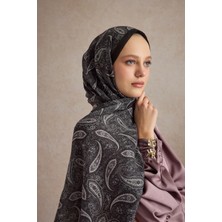QEF Pamuk Şal Lune Mürdüm Eriği