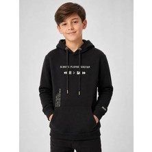 Uhlsport Base - Çocuk Siyah Pamuklu Sweatshirt - 72123000