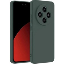 Mey Ithalat®   Redmi 14C Kılıf First Silikon - Koyu Yeşil