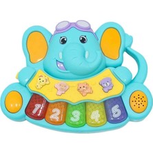 Minibo Sesli ve Işıklı Piyanolu Fil S00005209 Mavi