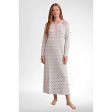Mecit Pijama Mecit 6356 Pembe Büyük Beden Kadın Gecelik