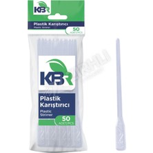 3 Adet Kbr Plastik Karıştırıcı 50'li