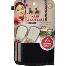 2 Adet Derma Naturel Siyah Krep Kese
