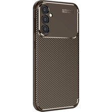 Mey Ithalat®  Samsung Galaxy A26 Kılıf Auto Focus Karbon Kapak - Kahverengi