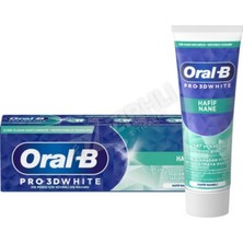 3 Adet Oral-B Pro Diş Macunu 3dw Lux Hafif Nane 75 ml