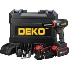 Deko DK5810TS 58V 10AH Kömürsüz Motorlu Darbeli Somun Sökme Makinesi 1/2" Mandren 2 Akü ile