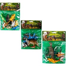 Mey Ithalat® Dinozorların Dünyası Poşetli Hayvan Oyun Seti Orta Boy