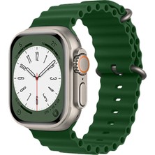 Mey Ithalat®   Watch 42MM Ocean Kordon - Koyu Yeşil