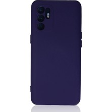 Mey Ithalat®   Reno 6 Kılıf Nano Içi Kadife Silikon - Mor