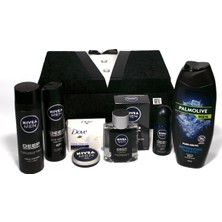 Adenzey Damat Bakım Seti - Tıraş Seti - 500 ml Palmolive Men Duş Jeli ve Nivea Men Krem