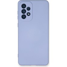 Mey Ithalat®  Samsung Galaxy A53 5g Kılıf Nano Içi Kadife Silikon - Lila