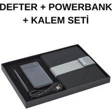 Lizy Hediye Defter Kalem Powerbank Seti Set T1