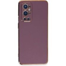 Mey Ithalat®  One Plus 9 Pro Kılıf Volet Silikon - Mor