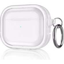 Mey Ithalat®   Airpods Pro 2 (2.nesil) Shiny Şeffaf Kılıf - Beyaz