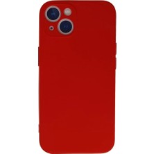 Mey Ithalat®   Iphone 13 Mini Kılıf Nano Içi Kadife Silikon - Kırmızı
