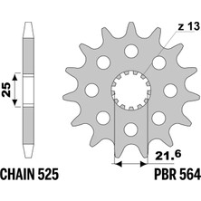 Pbr Suzuki GSXR600/750 16 18NC Ön Dişli