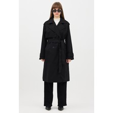 Ressho Kadın Kemerli Uzun Trençkot – Su Geçirmez, Astarlı, Oversize Model