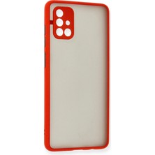 Mey Ithalat®  Samsung Galaxy A71 Kılıf Montreal Silikon Kapak - Kırmızı