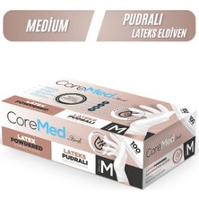 Bimel Pudralı Lateks Eldiven (M) Beden 100 Adet