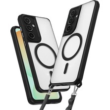 Mey Ithalat®  Samsung Galaxy S25 Kılıf Enka Magsafe Silikon Kılıf - Siyah