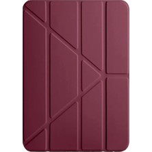 Mey Ithalat®  Huawei Matepad Pro 12.2 2025 Kalemlikli Mars Tablet Kılıfı - Mürdüm