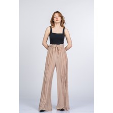 MissVina Lorienne Kraşlı Bol Şifon Pantolon