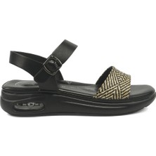 Polaris 5 Nokta 105796.Z Siyah Kadın Comfort Sandalet