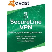 AVAST Secureline VPN (Win/MAC/İOS/ANDR) - 1 Cihaz 1 Yıl Resmi Site Kodu