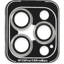 Mey Ithalat®   Iphone 15 Pro Max Pvd Metal Kamera Lens - Gümüş