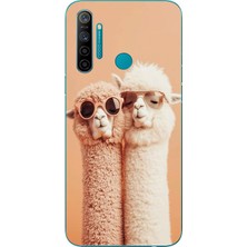 Le Balvo Realme 5i Uyumlu Sevgili Lamalar Baskılı Silikon Kılıf