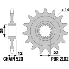 Pbr Fantic 13 18NC Kauçuklu C.520 Ön Dişli