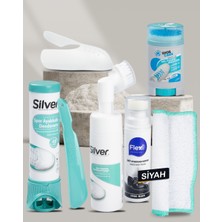 Siyah Erkek Spor Ayakkabı Bakım Seti ( Boya & Deodorant & Köpük & Jel )