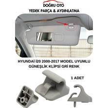 Doğru Oto Hyundai I20 Güneşlik Tutucu Klips Mandal 2000-2017